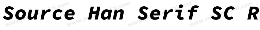Source Han Serif SC Regular Identity H字体转换